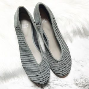 |•Eileen Fisher•| Patch Suede Flats